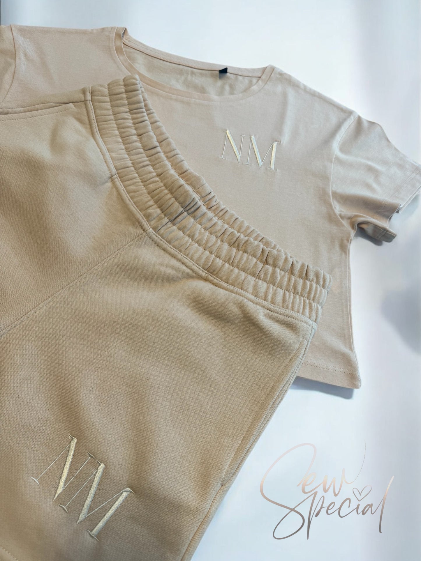 Ladies personalised jogger shorts