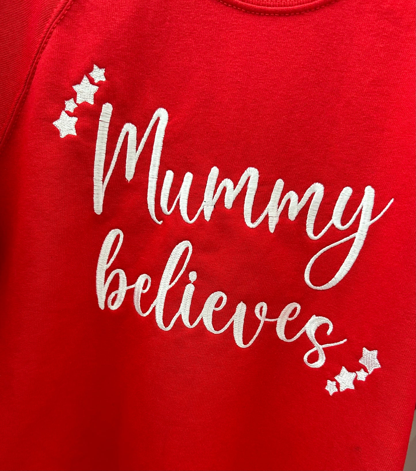 Mummy Believes personalised Ladies Christmas jumper
