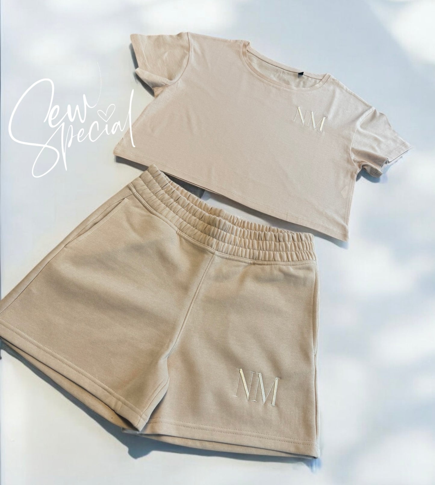 Ladies personalised jogger shorts