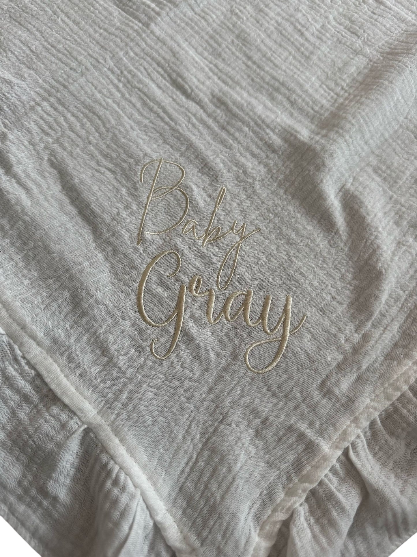 100% Organic personalised baby blanket