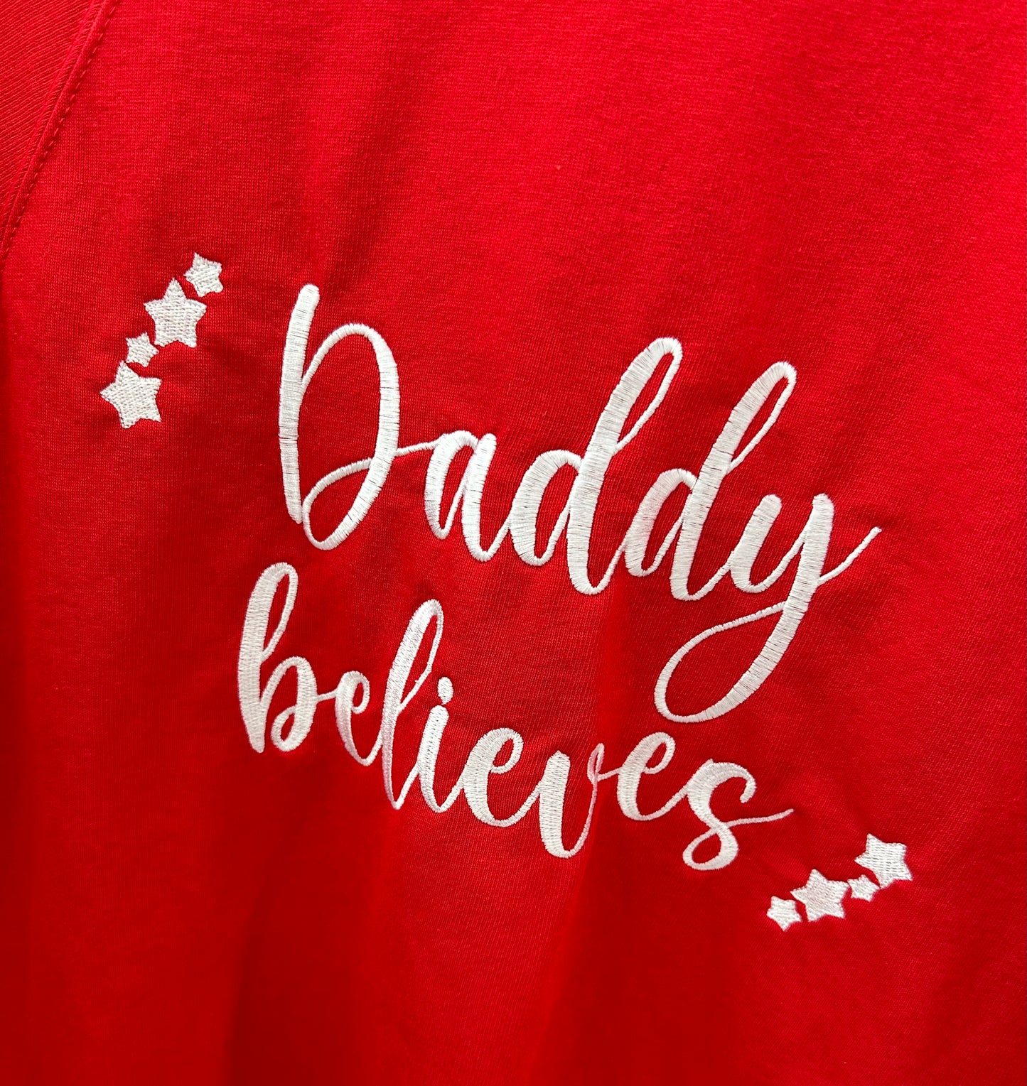 Daddy believes personalised Men’s Christmas jumper