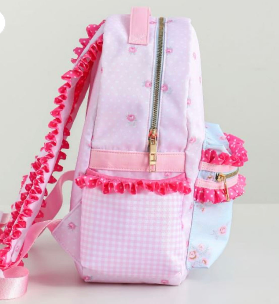 Children’s personalised floral backpack