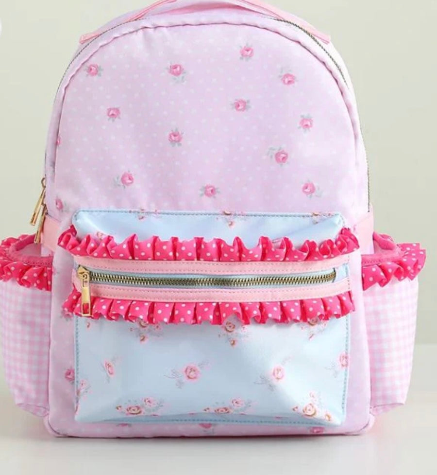 Children’s personalised floral backpack