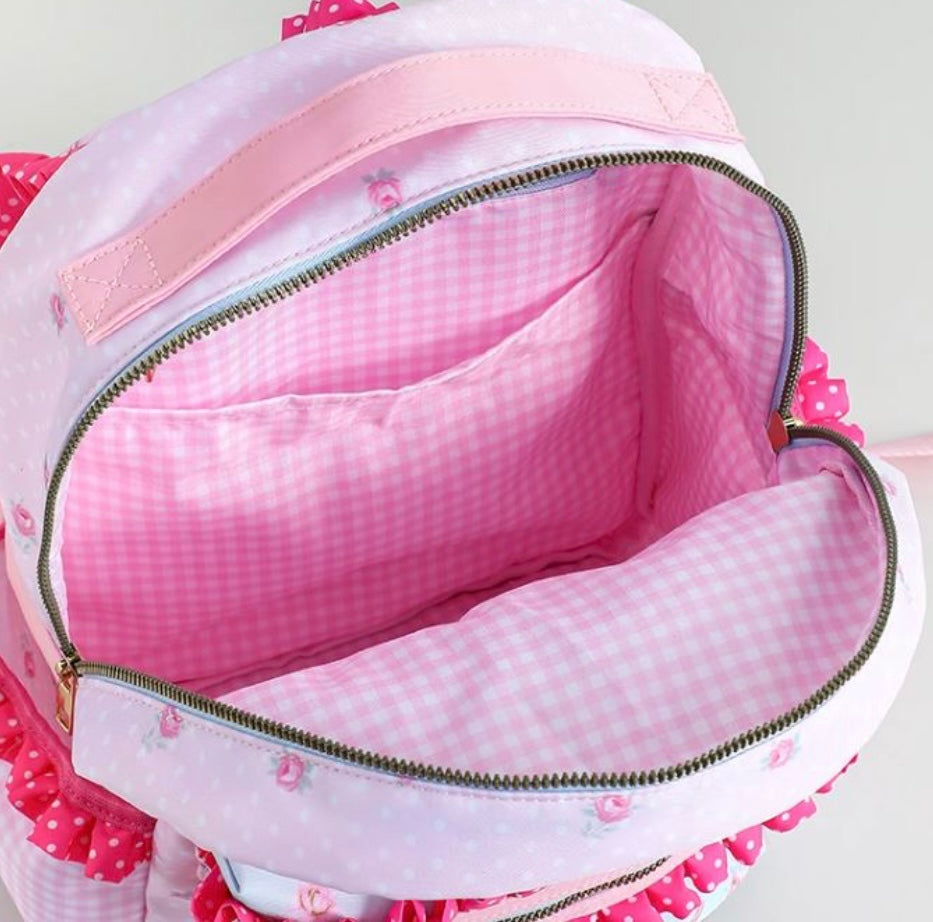 Children’s personalised floral backpack