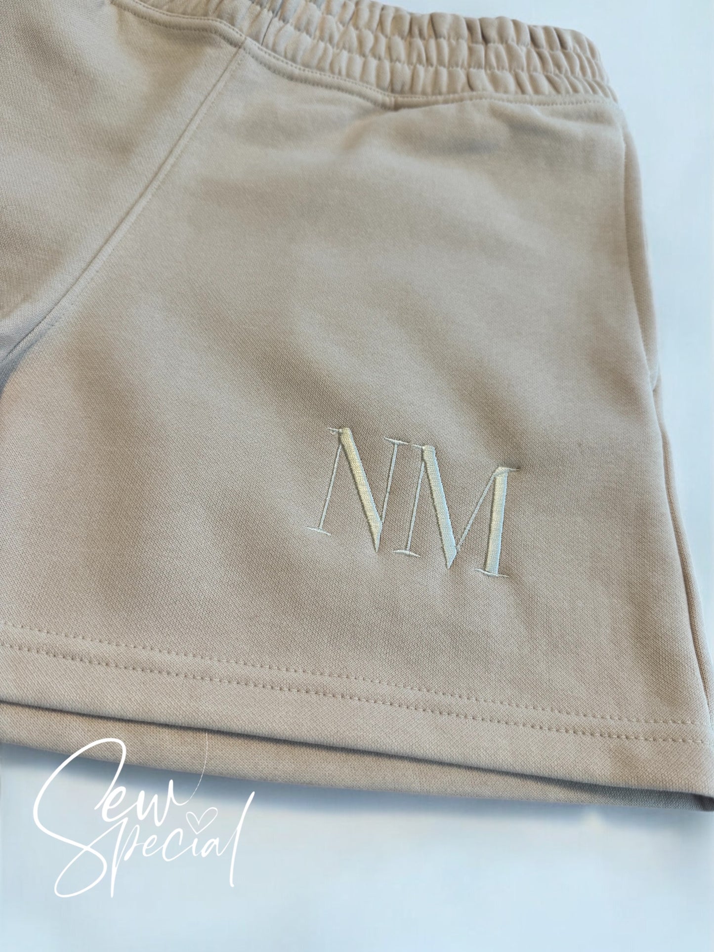 Ladies personalised jogger shorts