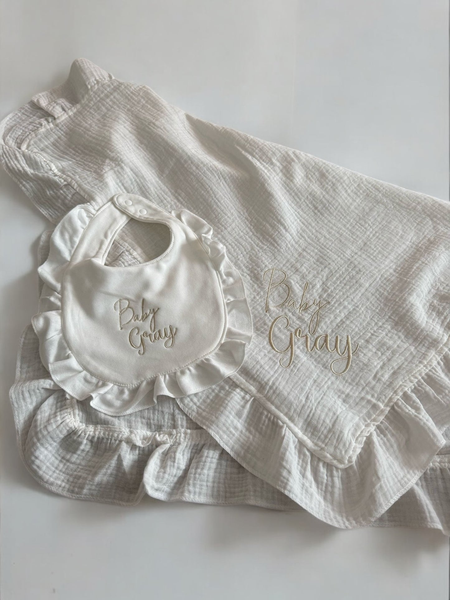 100% Organic personalised baby blanket