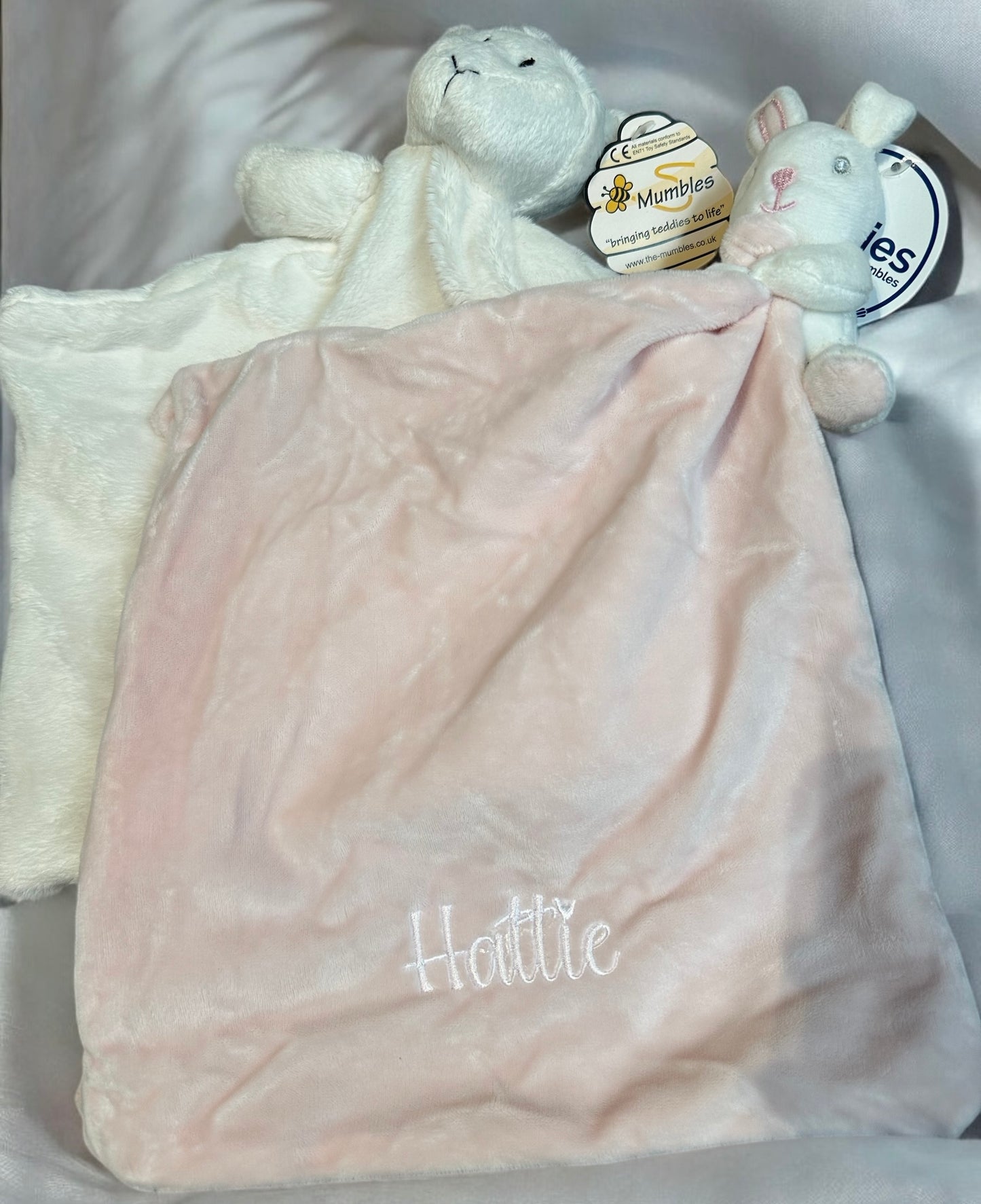 Personalised baby plush comforter