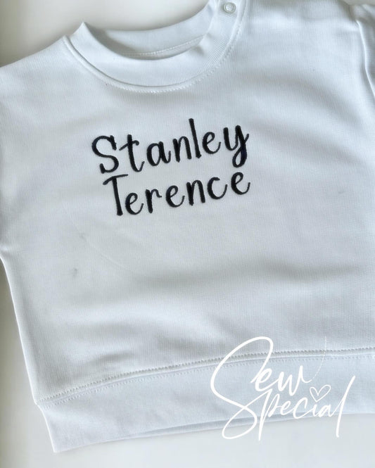 Baby boys personalised sweatshirt