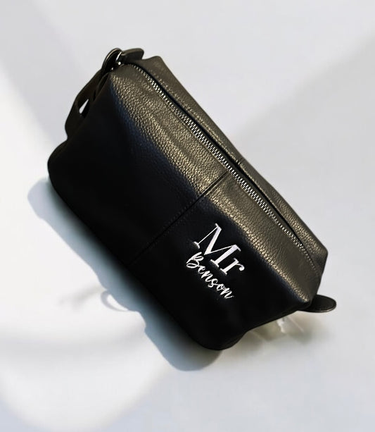 Groom personalised wash bag