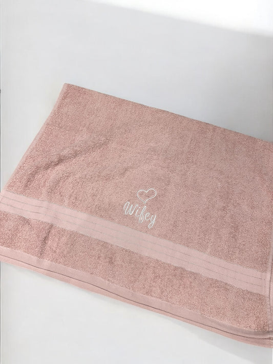 Personalised wifey towel