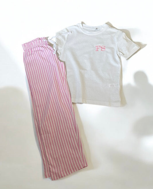 Girls personalised initial pyjamas