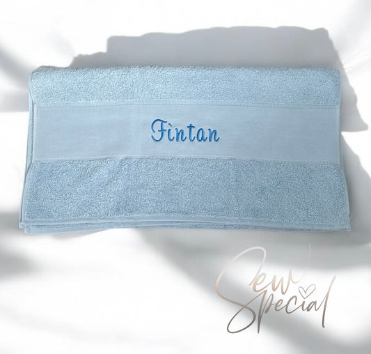 Personalised bath towel