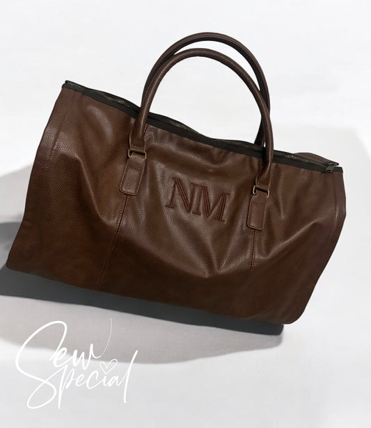 Personalised mens over night weekender bag