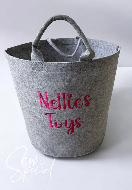 Children’s personalised toy basket
