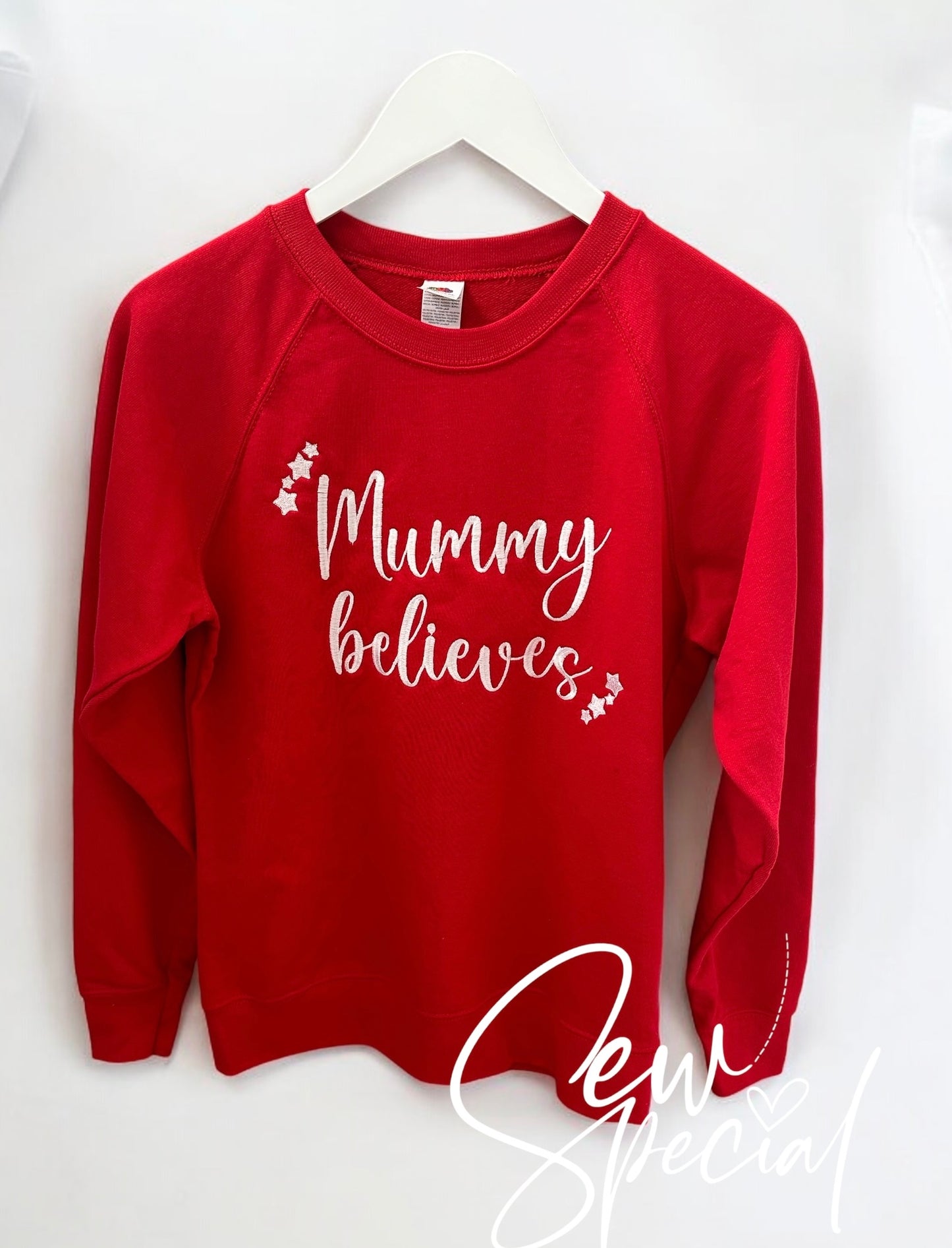 Mummy Believes personalised Ladies Christmas jumper