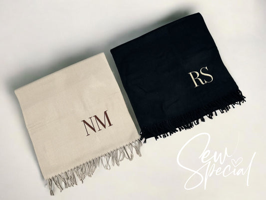 Woven large unisex scarf