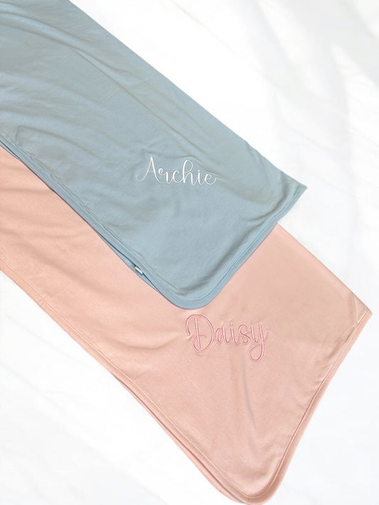 Personalised 100% cotton baby blanket