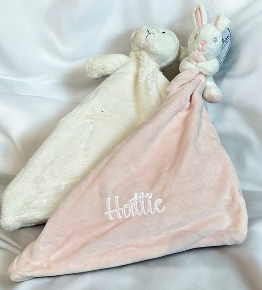 Personalised baby plush comforter