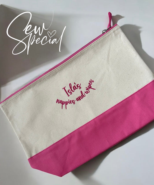 Baby personalised nappy bag